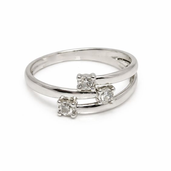 Anello Breda Gioielli Donna in Oro bianco Diamante 0.180 Ct FROF4659-NG - FROF4659-NG